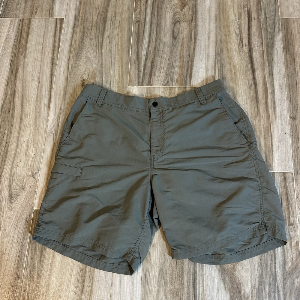 Filson Elwha River Shorts Castor Gray Nylon Swim Hiking Hybrid Mens L Casual